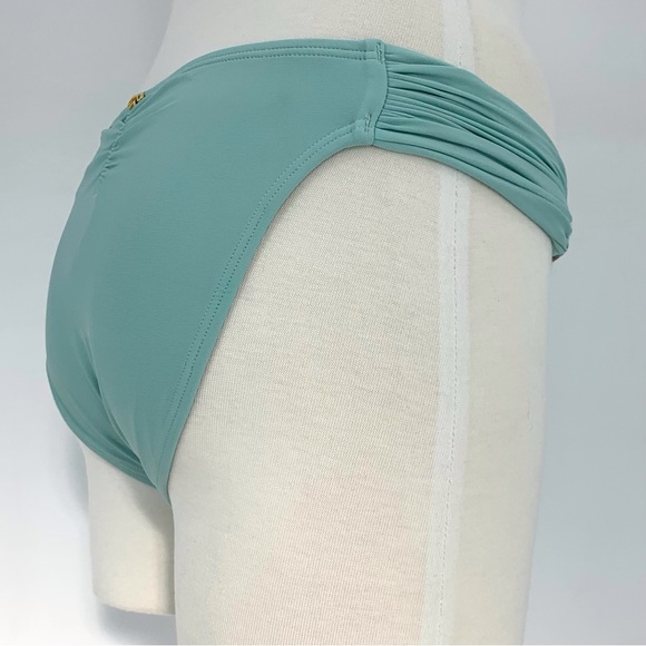 PQ Swim NWT Seafoam Green Lace Fanned Full Bikini Bottom, Small - Picture 8 of 16